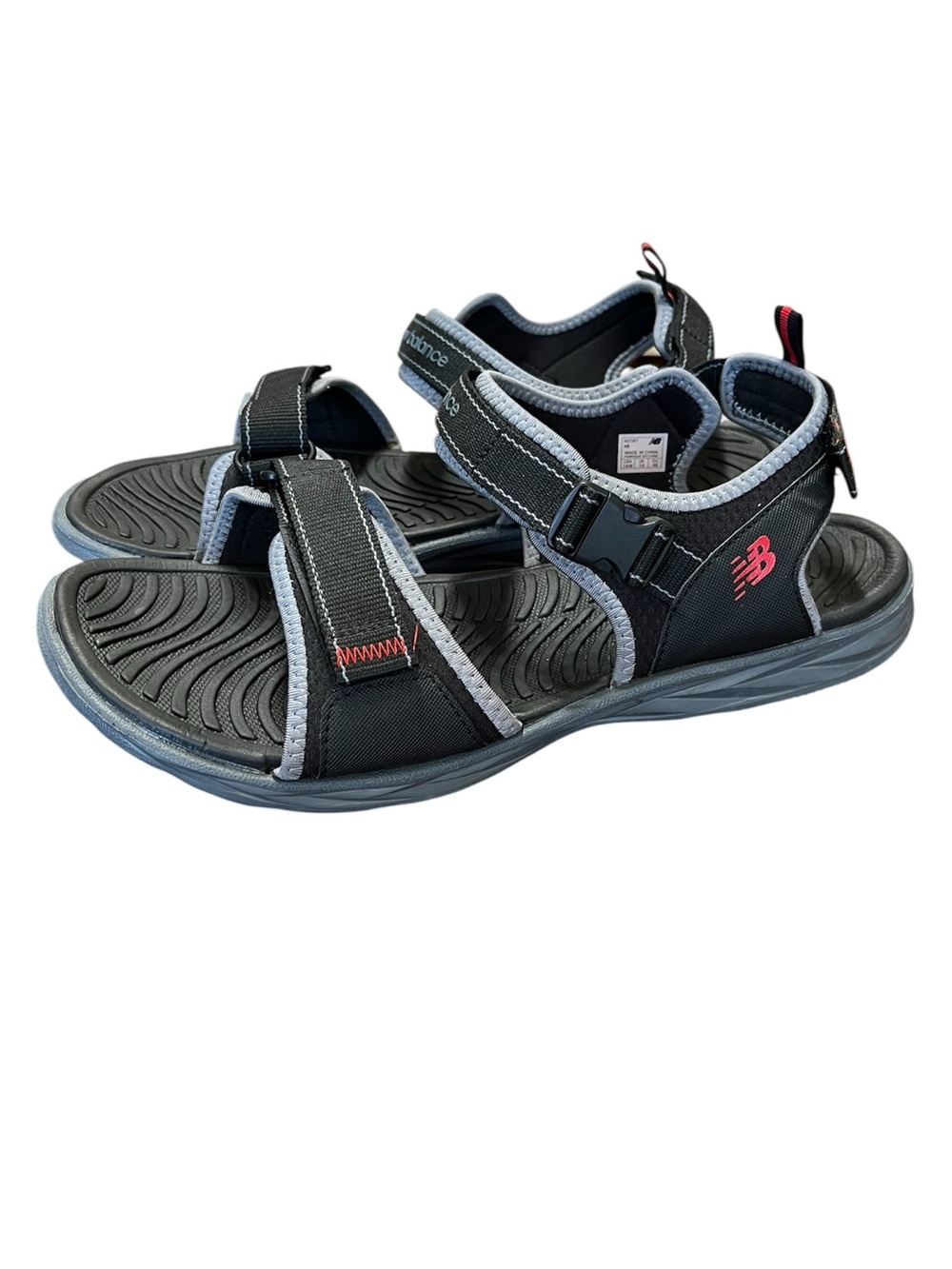 NEW BALANCE RESPONSE SANDAL Black/Gray/ Sz 14 WIDE Active Hiking Water Trail